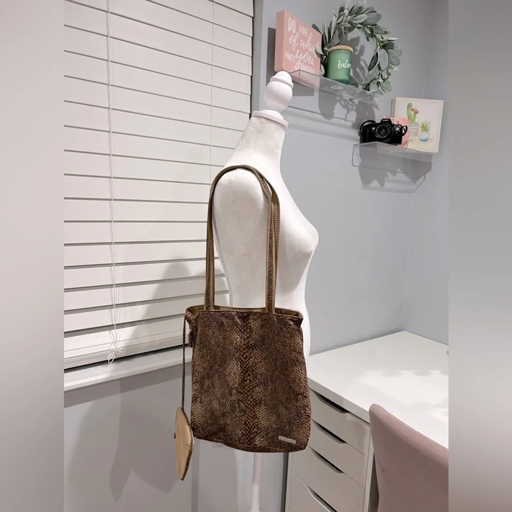Nine West Vintage Y2K‎ Animal Print Tote with Small Wallet